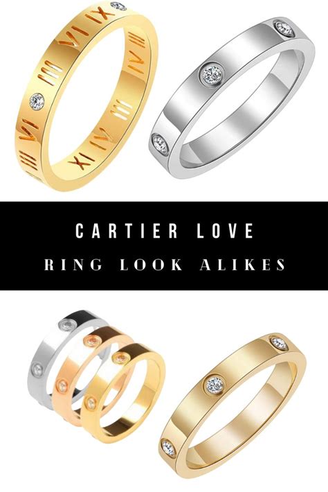 best cartier love ring dupe amazon|cartier look alike ring.